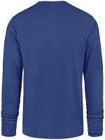 '47 Men's Los Angeles Dodgers Gray Franklin Frame Long Sleeve Shirt