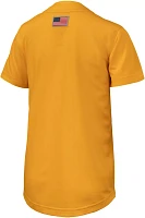 Nike Youth LSU Tigers Gold Full Button Replica Baseball Jersey