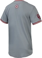 Nike Youth Oklahoma Sooners Grey Full Button Replica Baseball Jersey