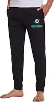 Concepts Sport Men's Miami Dolphins Black Biscayne Flannel Pants