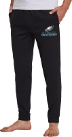 Concepts Sport Men's Philadelphia Eagles Black Biscayne Flannel Pants