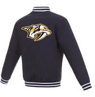 JH Design Nashville Predators Navy Polyester Twill Jacket