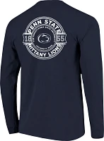 Image One Men's Penn State Nittany Lions Blue Rounds Long Sleeve T-Shirt