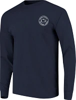 Image One Men's Penn State Nittany Lions Blue Rounds Long Sleeve T-Shirt