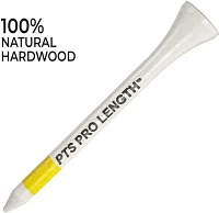 Pride PTS 2.75" Yellow on White ProLength Tees - 110 Pack