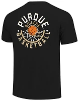 Image One Men's Purdue Boilermakers Black Basketball Net T-Shirt