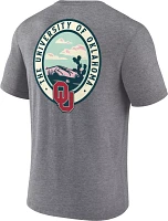 NCAA Men's Oklahoma Sooners Grey Tri-Blend Region Outdoors T-Shirt