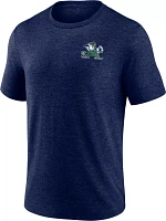 NCAA Men's Notre Dame Fighting Irish Blue Old School Football T-Shirt