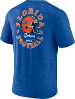 NCAA Men's Florida Gators Blue Old School Football Tri-Blend T-Shirt