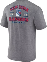 NHL New York Rangers 2-Hit Tri-Blend Grey T-Shirt