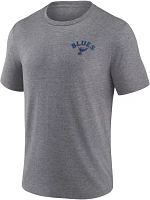 NHL St. Louis Blues 2-Hit Tri-Blend Grey T-Shirt