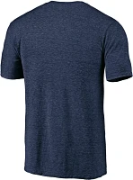 NHL Men's Seattle Kraken Distressed-Print Navy Logo T-Shirt