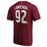 NHL Men's Colorado Avalanche Gabriel Landeskog #92 Red Player T-Shirt