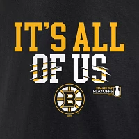 NHL 2022 Stanley Cup Playoffs Boston Bruins Slogan Black T-Shirt