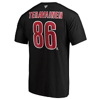 NHL Men's Carolina Hurricanes Teuvo Teravainen #86 Black Player T-Shirt