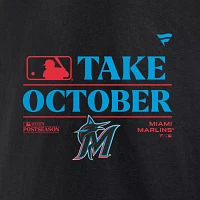 MLB Men's 2023 Postseason "Take October" Miami Marlins Locker Room T-Shirt