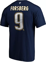 NHL Men's Nashville Predators Filip Forsberg #9 Navy Player T-Shirt