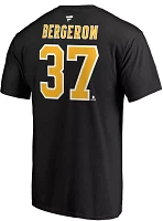 NHL Men's Boston Bruins Patrice Bergeron #37 Black Player T-Shirt