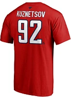 NHL Men's Washington Capitals Evgeny Kuznetsov #92 Red Player T-Shirt