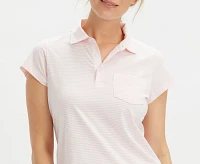 Renwick Women's Short Sleeve Stripe Golf Polo