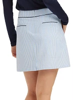 Renwick Women's Seersucker 18” Golf Skort