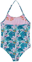 Andy & Evan Girls' Multicolor Reversible One-Piece Swimsuit