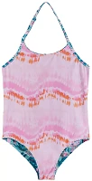 Andy & Evan Girls' Multicolor Reversible One-Piece Swimsuit