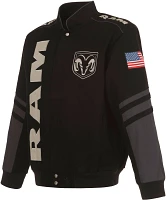 JH Design Ram Black Twill Racing Jacket