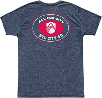 Retro Brand Youth St. Louis City SC 2-Hit Navy T-Shirt