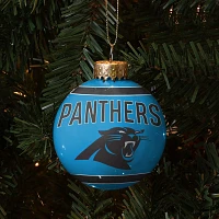 FOCO Carolina Panthers Glass Ball Ornament