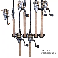 Rush Creek Creations 3-in-1 All-Weather 6 Rod Wall Holder