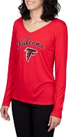 Concepts Sport Women's Atlanta Falcons Marathon Red Long Sleeve T-Shirt