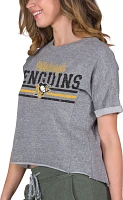 Concepts Sport Women's Pittsburgh Penguins Mainstream Grey T-Shirt