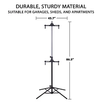 RaxGo Freestanding Dual Bike Garage Rack