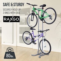 RaxGo Freestanding Dual Bike Storage Rack