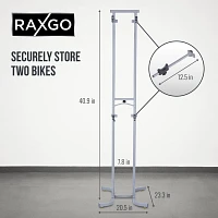 RaxGo Freestanding Dual Bike Storage Rack