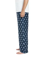 College Concepts Men's Atlanta Braves Navy All Over Print Pants