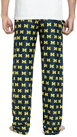 College Concepts Men's Michigan Wolverines Blue Gauge Knit Fleece Pants