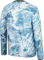 Colosseum Men's Pitt Panthers Blue Realtree Gulf Stream Long Sleeve T-Shirt