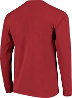 Image One Men's Rutgers Scarlet Knights Helmet History Long Sleeve T-Shirt