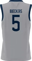 Prosphere Men's UConn Huskies #5 Grey Paige Bueckers Full Sublimated Alternate  Basketball Jersey