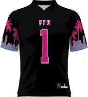 Prosphere Men's FIU Golden Panthers #1 Black Vice Full-Sublimated Football Jersey