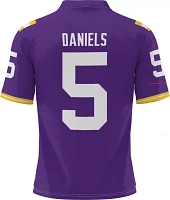 ProSphere Men's LSU Tigers #5 Jayden Daniels Purple Full Sublimated Football Jersey