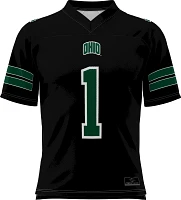 Prosphere Men's Ohio Bobcats #1 Black Full Sublimated Home Jersey