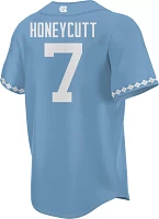 Prosphere Men's North Carolina Tar Heels #7 Blue Vance Honeycutt Full Button Baseball Jersey