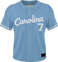 Prosphere Men's North Carolina Tar Heels #7 Blue Vance Honeycutt Full Button Baseball Jersey