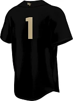 Prosphere Men's Wake Forest Demon Deacons #1 Full Button Alternate Baseball Jersey