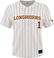 Prosphere Men's Texas Longhorns #1 White Full Button Replica Baseball Jersey