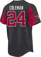 Prosphere Youth Oklahoma Sooners #24 Grey Jayda Coleman Full Button Softball Jersey