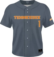 Prosphere Youth Tennessee Volunteers #1 Grey Full Button Alternate Baseball Jersey